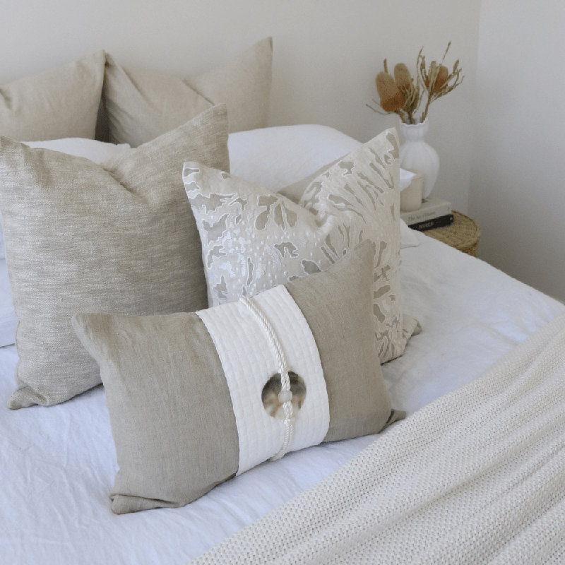 Butterfly Natural Lounge Cushion 55 X 55Cm