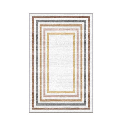 Elegant Hall Carpet, 31.5 x 78.7 inches | 100% Polyester, 0.4 inch Pile Height | Antibacterial, Non-Slip PVC Felt Dot Underside | Machine Washable, Durable Woven Design | Perfect for Entryways & Living Spaces