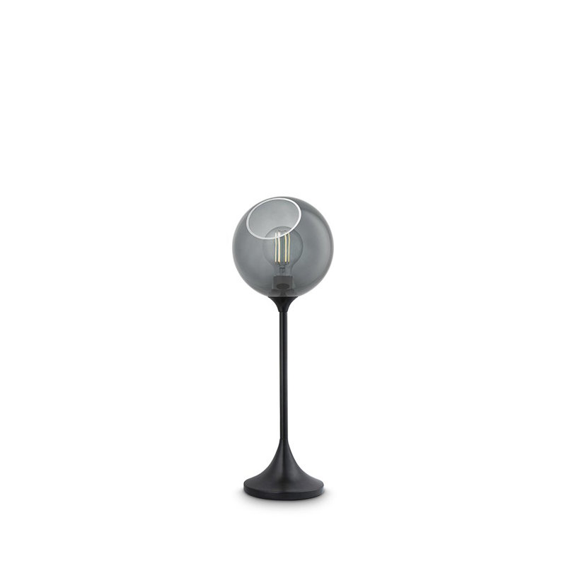 Ballroom Table Lamp, Black, Smoke