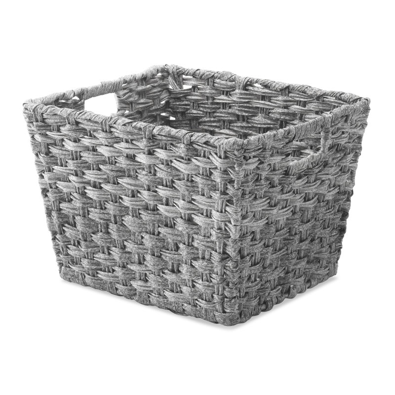 Dotted Line™ Acton Bin, Grey, 10" H x 13" W x 15" D