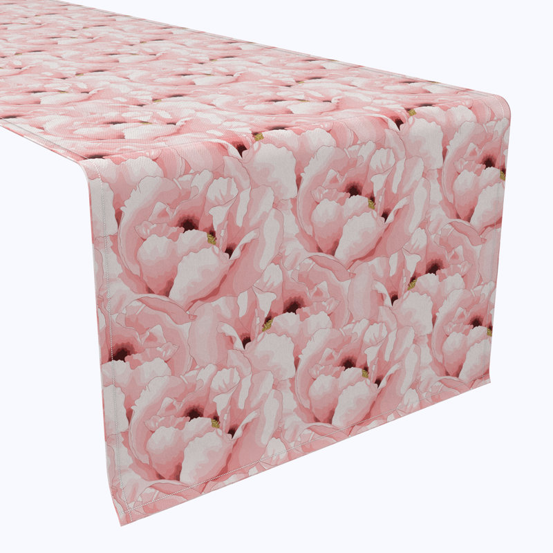 Table Runner, 100% Cotton, Floral 216, 72" x 16"