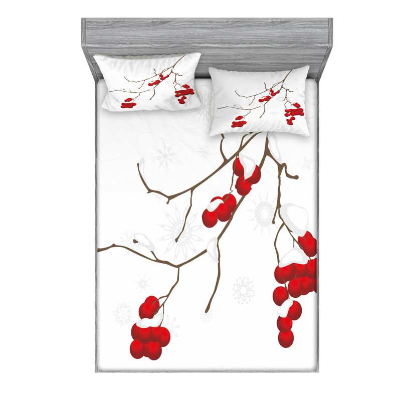 Microfiber Sheet Set, Queen Sheet Set with Fitted Sheet