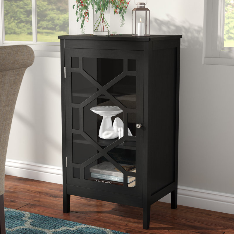 Azlaan Accent Cabinet, Black