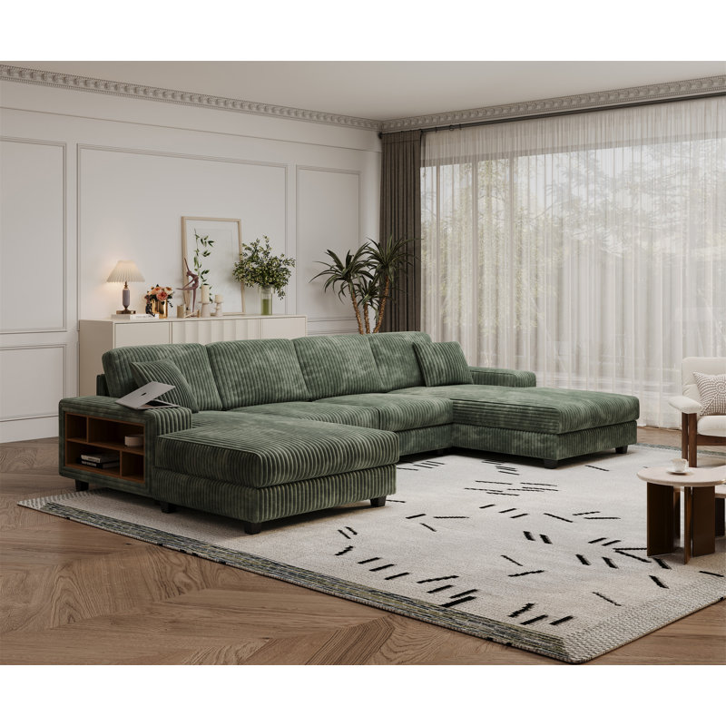 Convertible U-Shaped Combination Sofa