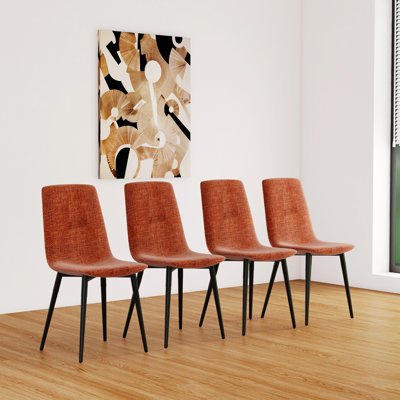 Set Of 4 Dining Chairs, Modern Kitchen Dining Room Chairs, Upholstered Dining Accent Chair -  Corrigan StudioÂ®, 27CB59DDCA7F4E09A2B12C0A6FDBA02A