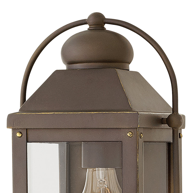 Anchorage Outdoor Wall Lantern, Aged Zinc, No