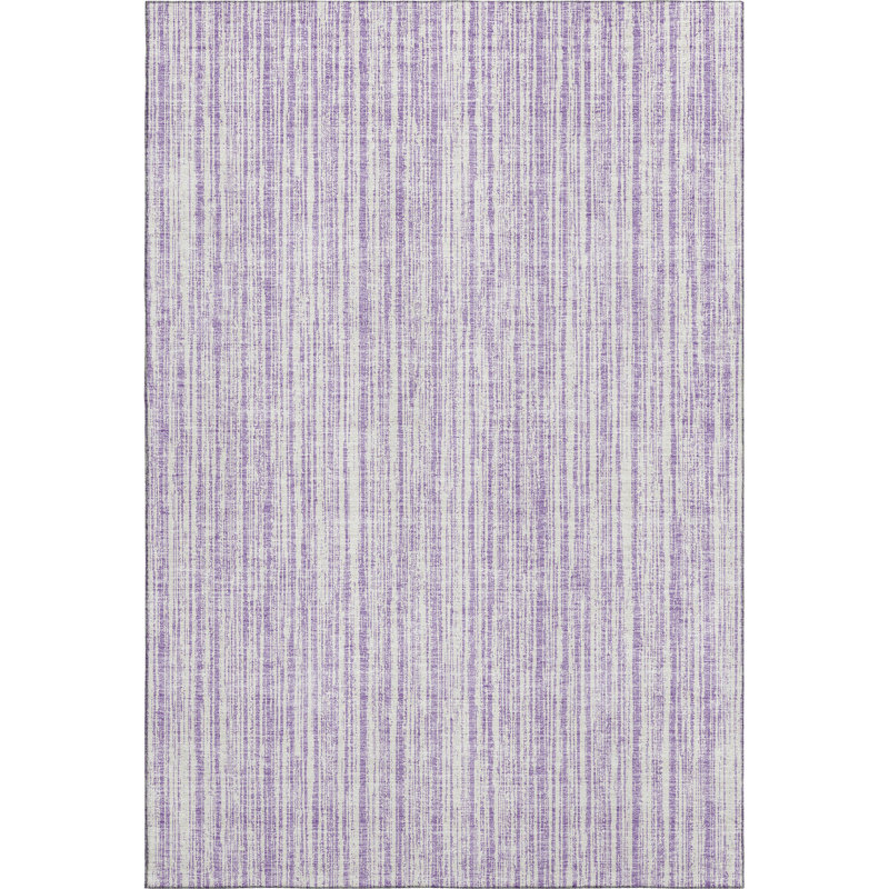 Premium Machine Washable Prisco Lavender Rug, Rectangle 5' x 7'6"