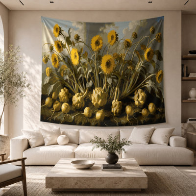 Vegetables Sunchoke Jerusalem Artichoke Wall Tapestry