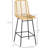 26" Counter Height Bar Stools Of 4, Kitchen Island Stools, Yellow Seat And Back For Breathable Comfort Space, Strong Steel Frame With Foot Pad 4, Seating, & Back, Construction