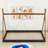 Estefania Twin Size Wood Bed with Triangle Structure-1222170386