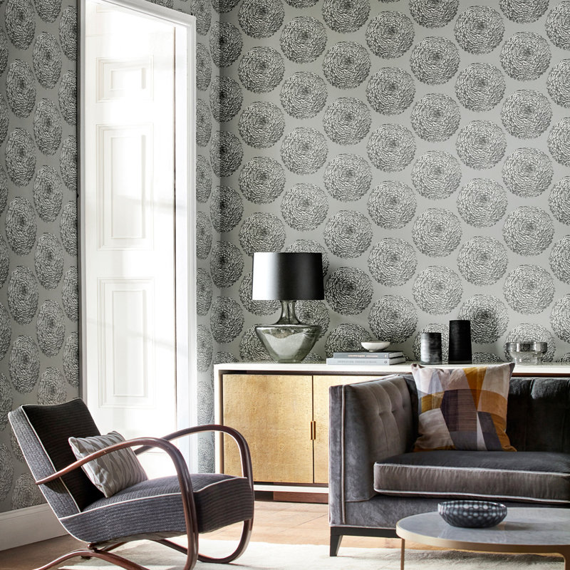 Elixity 10.05m x 52cm Chalk Wallpaper Roll, Onyx