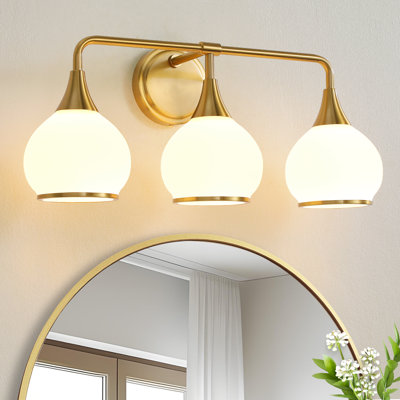 Lupe 3-Light Bathroom Dimmable Vanity Light