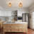 Amber Glass Semi Flush Mount