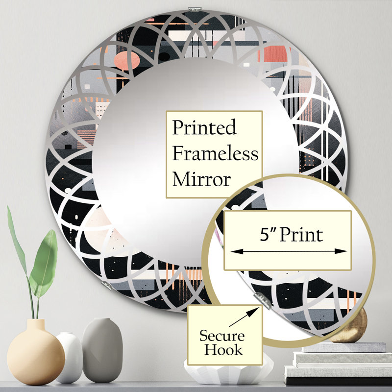 Miroir mural Zenovie, 24 po x 24 po