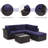 Elra 5 - Person Patio Conversation Set with Cushions-399832669