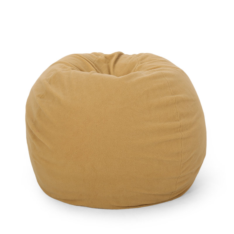 Newalla Polyester Classic Bean Bag, Yellow Polyester