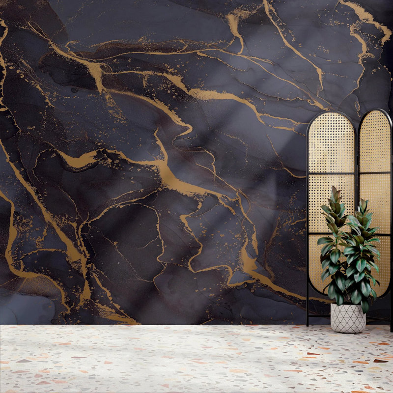 Superfresco Easy Marble Print To Order Fixed Size 2.8m x 3m Mural, Blue