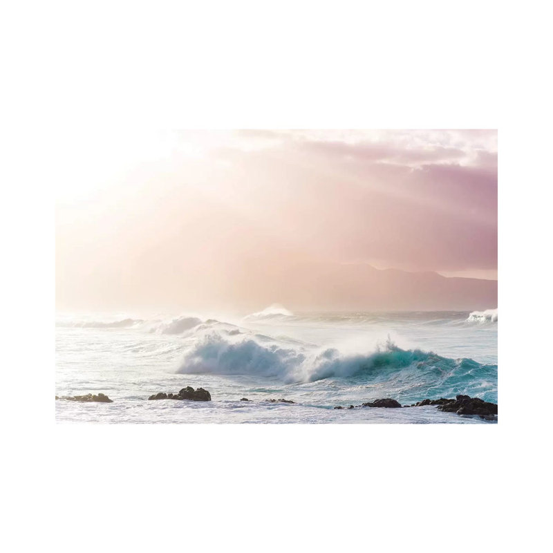 Light Waves by Lucas Moore - Wrapped Canvas Print, 20.32 cm H x 30.48 cm W