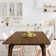 Acacia Verve Solid Wood Table 4 Seat Dining Table Set Williamsburg, Mid Century Modern Table Rectangular -Medium