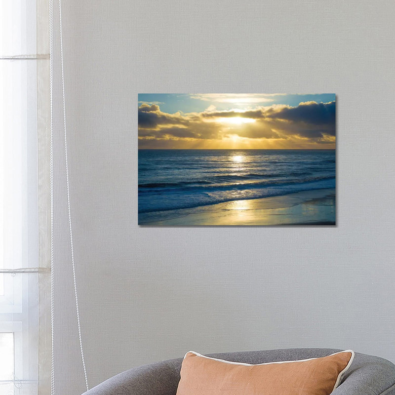 Beach Sunset Surfers by Doug Foulke - Wrapped Canvas Print, 66.04 cm H x 45.72 cm W x 3.175 cm D