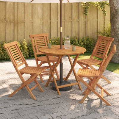 Teak Solid Wood Patio Dining Set