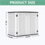 PawsomePad Boîte de rangement d'extérieur imperméable pour le jardin-130604054
