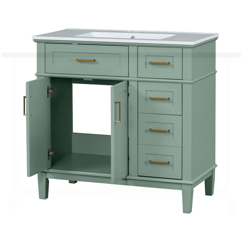 Meuble-lavabo moderne 36 "avec lavabo en céramique