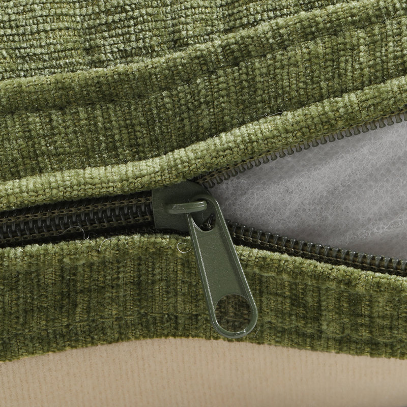 Chaise de salle à manger en chenille avec rangement et roulettes (ensemble de 6), Vert, 4