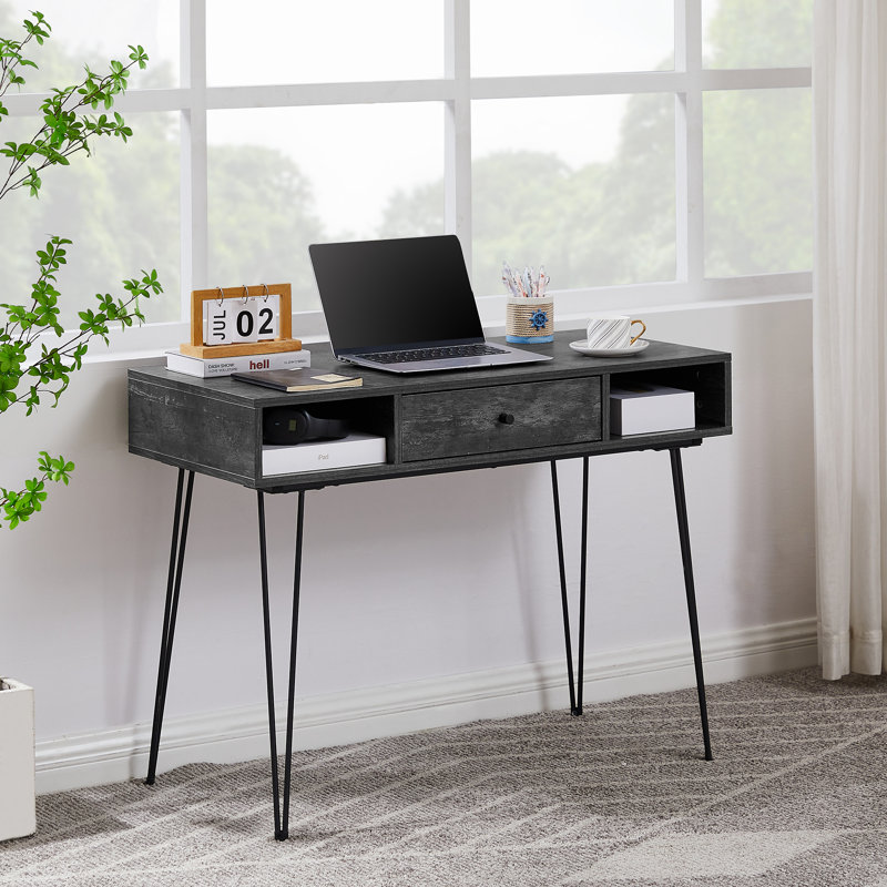 Bureau d'écriture pour ordinateur personnel, Gris anthracite