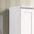 White 23" Storage Cabinet With Framed Panel & 4 Adjustable Shelf Assemblies - Panel, Shelves For Practical Use