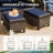 Motes Wicker 2 - Person Patio Conversation Set with Cushions-888910927