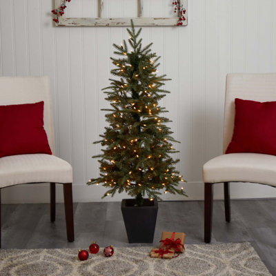 Easy Set-Up 54' Lighted Fir Christmas Tree