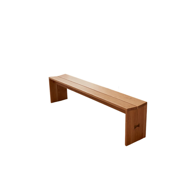 Banc de rangement Julus, Brun clair, H 17,71 po x l 62,99 po x P 12,59 po