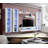 120" Modern Floating Wall Mounted Entertainment Center with 16-Color LED Lighting, High Gloss Finish-1934995937