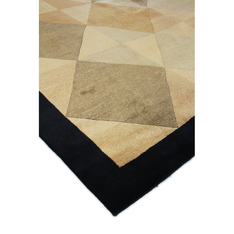 Himalayan handloomed Viscose Black Area Rug