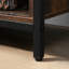 Buffet rustique de style industriel en brun avec portes coulissantes, 3 tiroirs, tablettes réglables pour le buffet de la maison, 3 tiroirs de grange et rangement