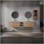 Meuble-lavabo mural 84 po avec lavabo et armoire latérale 84 po, portes à fermeture en douceur-1364819917