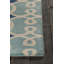 Tapis bleu clair en laine touffeté à la main Acworth Authentic-192405973