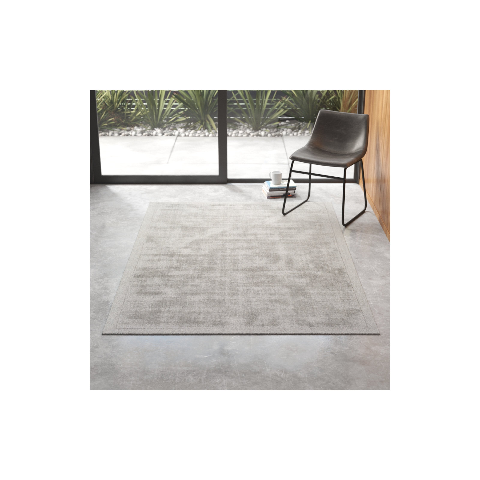 Mckinley Handmade Viscose Light Sage Rug, Rectangle 9' x 12'