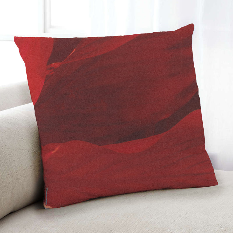 Abstract Throw Pillow, Microsuede