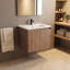 Meuble-lavabo simple flottant 24 po avec lavabo en céramique et conception sans poignée-132960820-132960822