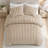 Soft Faux Fur Ribbed Comforter Set with Matching Shams