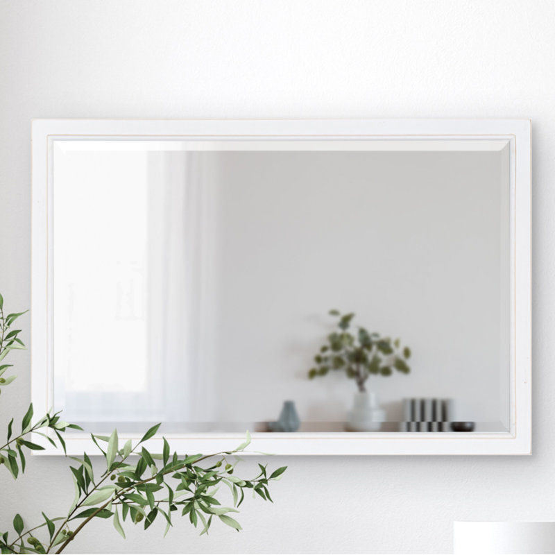 Herbst Flat Mirror, 30" x 20", White
