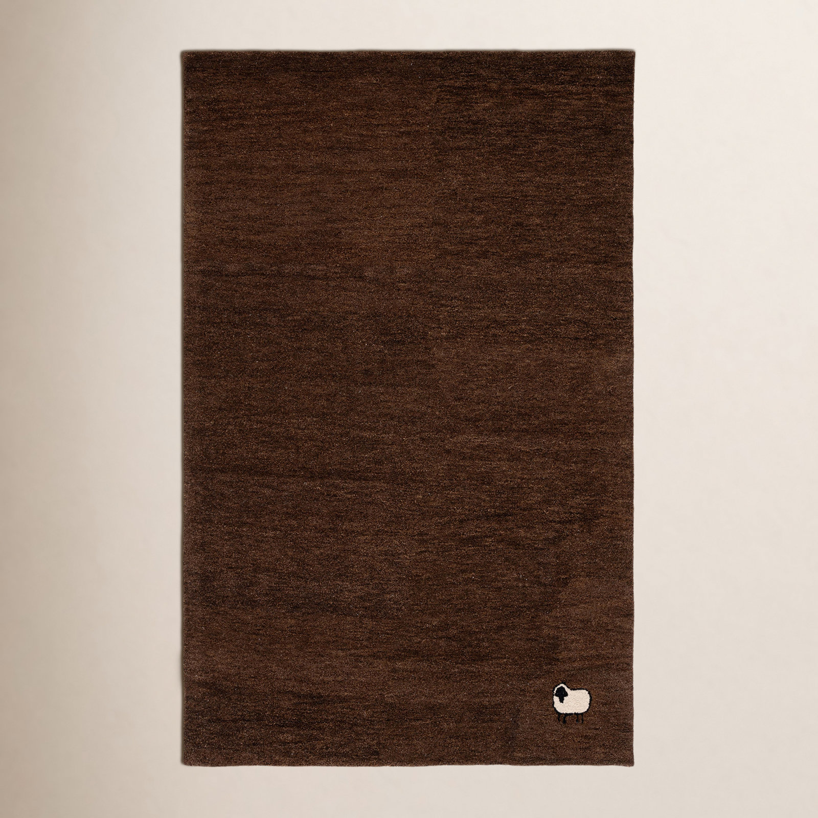 Racheal Brown Hand-Woven Rug, Rectangle 6' x 9'