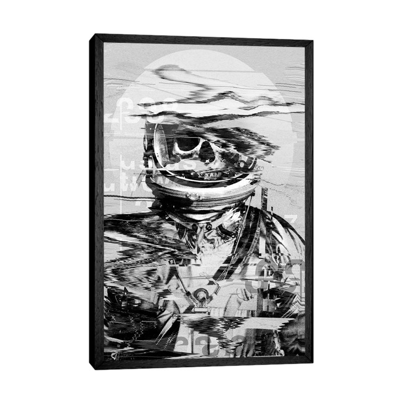 Astro Skull by Nicebleed - Print on Canvas, Black Framed, 101.6 cm H x 66.04 cm W