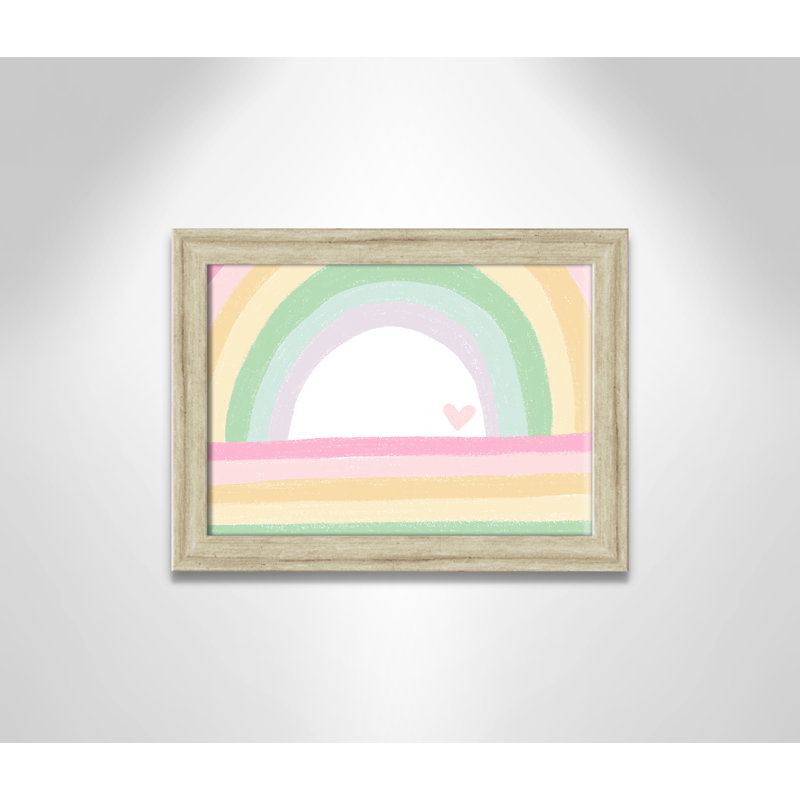 Décoration murale pour enfants, H 12 po x l 16 po x P 0,63 po, Beige Flat Framed