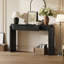 Console avec conception cannelée, plateau ovale et 2 tiroirs-2140606529