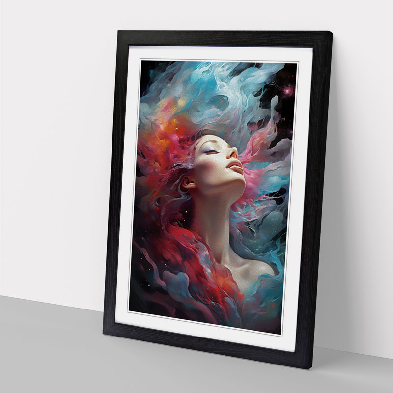 Galaxy Modern - Framed Print, Black Framed, 46cm H x 34cm W