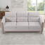Canapé confortable en bois massif à trois places - Coussins moelleux, durables et durables, canapé de 79,5 po pour le salon