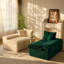Luxury 120.08" W x 35.43" D x 36.22" H Colour-Block 4-Seat Sofa